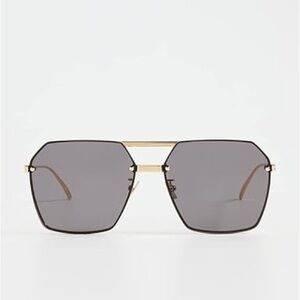BOTTEGA VENETA BV1045S MINIMALIST AVIATOR SUNGLASSES